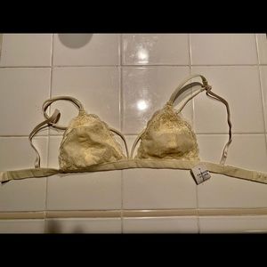 Cream lace Bralette! Never worn with tags!